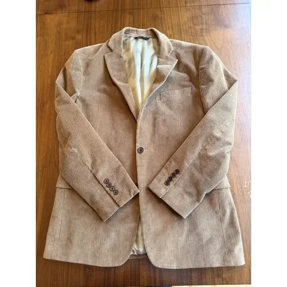 Brooks Brothers Regent Fit Men's 42R Tan Corduroy Sport Coat Blazer